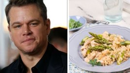 Любимото ризото с аспержи и шафран на Мат Деймън