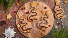 Елхички от бутертесто с шоколад