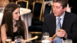 Елица и Стоян при шведския Крал