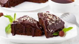 Сладкиш с кафе, какао и вкусна глазура