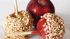 Ябълки в шоколад с ядки