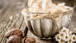 Зимна маска за суха коса с масло от ший