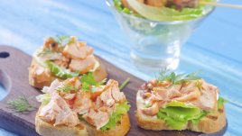 Сандвич с пушена сьомга