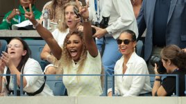 Серина Уилямс и Алиша Кийс подкрепиха Григор Димитров на US Open