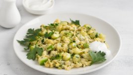 Яйца с тиквички 