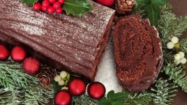 Коледно шоколадово пънче 