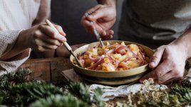 Картофена салата с моцарела и артишок