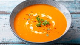 Супа със сладки картофи и тиква 