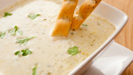 Италианска крем супа с бял боб