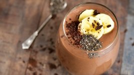 Крем с цедено кисело мляко и шоколад