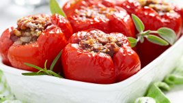 Пълнени чушки с телешко и ориз