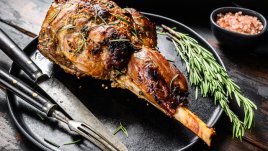 Агнешки бут с портокалов сок и бяло вино