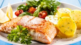 Лесна рецепта за печена сьомга с марината