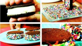 Лесни сладоледени сандвичи