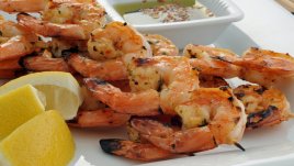 Мариновани гриловани скариди