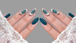 Абстрактни маникюри за есента (+Снимки) 