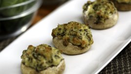 Пълнени гъби с раци и пармезан