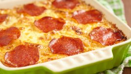 Касерола с вкус на пица пеперони