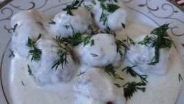 Шведски кюфтенца със сметана и копър