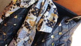 Шалче като аксесоар за чанта