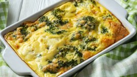 Броколи с чедър на фурна