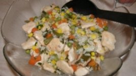 Пилешко филе със зеленчуци