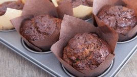 Шоколадови мъфини с тиквички