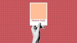 Цветът на 2024 Peach Fuzz в интериора на дома