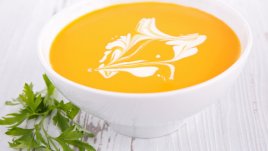 Студена крем супа с моркови и джинджифил