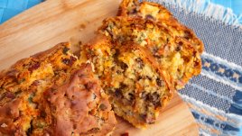 Солен кекс с шунка и кашкавал