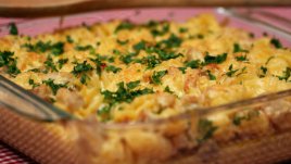 Пилешка запеканка с моцарела и пармезан