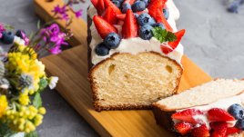 Кекс с крема сирене и ванилия