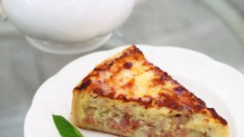 Киш с шунка и кашкавал