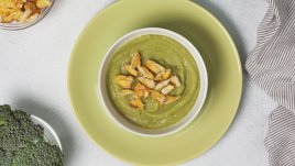 Крем супа с броколи и чесън