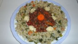 Зрял боб с ориз