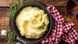 Картофено пюре с крема сирене