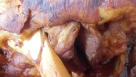 Свински джолан с гъби