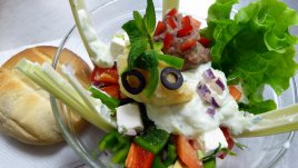 Зимна салата конкасе