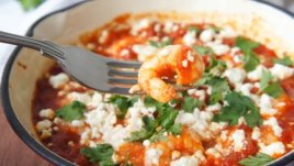 Гръцко саганаки със скариди 