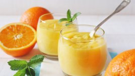 Портокалов пудинг с маскарпоне