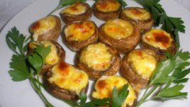 Пълнени гъби с кашкавал