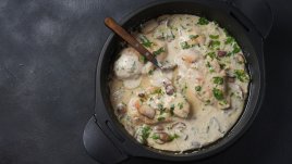 Пиле с артишок и гъби