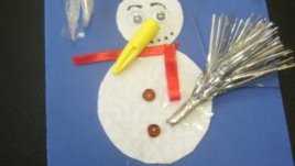 Идеи за Новогодишни картички – картички от офис материали