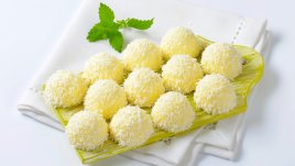 Бонбони от бял шоколад