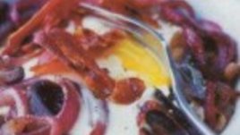 Бекон с яйца на фурна