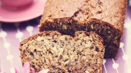 Кекс с банани и орехи