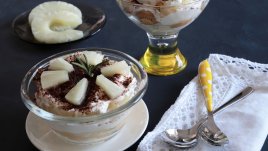 Крем с ананас, маскарпоне и бишкоти