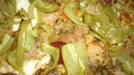 Пилешко с бяло вино и зеленчуци