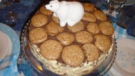 Торта с крем кафе