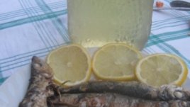 Харип на скара с летен коктейл